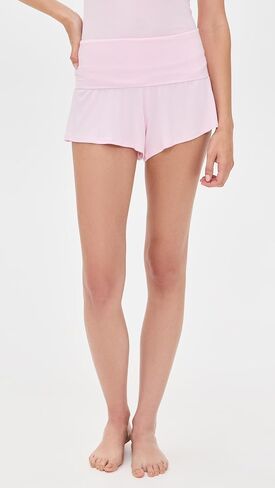 Lunya Women's Soft Modal Rib Fold Over Shorts in Saudi Arabia