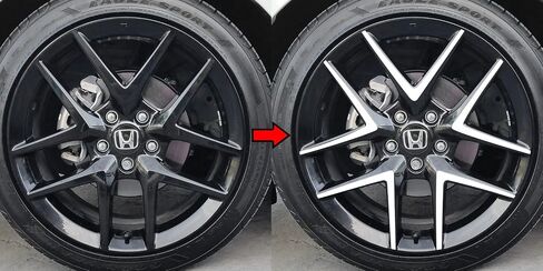 تراكب فينيل Slickmod Redout لعام 2022-2023 Honda Civic 18 بوصة (Gloss Black) in Saudi Arabia