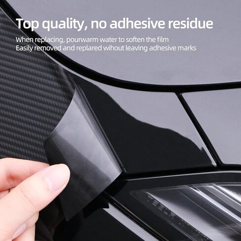 BETTERHUMZ Car Front Bumper PPF Trunk Protective Film for Tesla Model 3 Highland 2024 2025,TPU Clear Paint Protective Film Exterior Accessories (Carbon Style) in Saudi Arabia