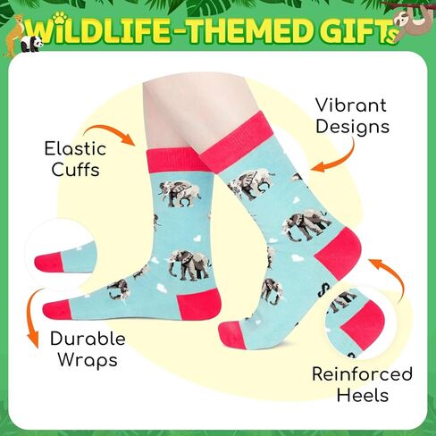 HAPPYPOP Tiger Gift Ideas for Women Girls - Funny Tiger Socks, Tiger Stuff Christmas Stocking Stuffers for Teens, Animal Socks in Saudi Arabia