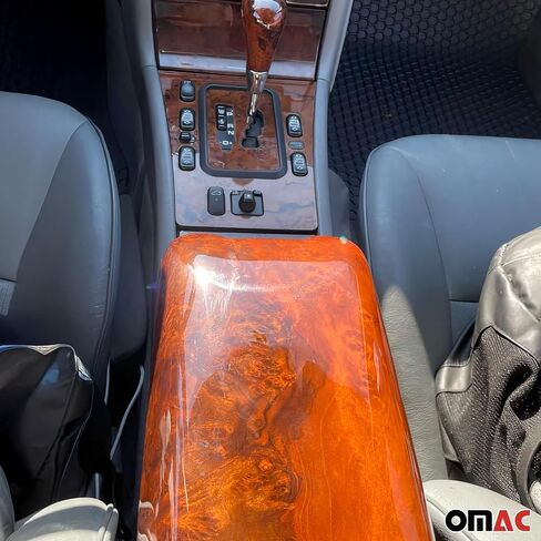 Omac Recrest Box Lid Cover for Mercedes E Class W210 Sedan 1996-2002 Wood Walnut 1 PC in Saudi Arabia