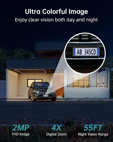 ZUMIMALL Security Cameras Wireless Outdoor with Dual Lens, 360° PTZ Solar Camera for Home Security, 2K Color Night Vision/AI Detection/2-Way Talk/2.4GHz WiFi/Siren & Light Alarm/IP66/Alexa/Cloud in Saudi Arabia