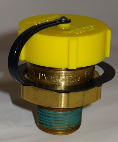 Hart's Hearth & Homestead Propane Tank 1-3/4" Fill Valve Caps W/Plastic Tether; Forklift, 100#+ Tanks, RVs, 2 Pack, Made in USA in Saudi Arabia