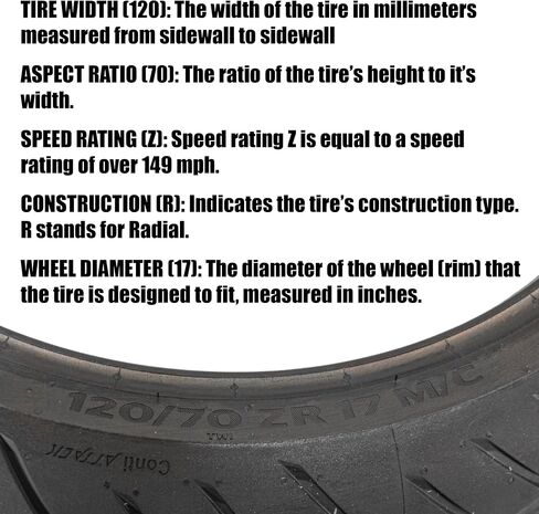 Continental ContiRoadAttack 4 Sport Touring Motorcycle Tire - Enhanced Wet & Dry Weather Performance, Superior Grip, and Outstanding Durability (120/70ZR17) in Saudi Arabia