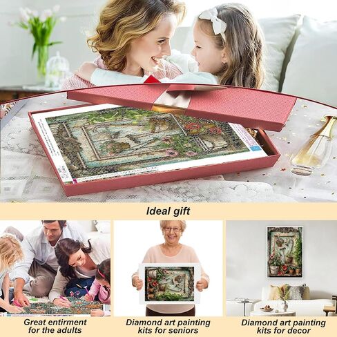 askkqtx Coffee Cup Diamond Art Kits for Adults, Ice-Cream and Doughnut Diamond Painting Kits for Beginners, DIY 5D Full Drill Crystal Rhinestone Gem Art Craft Home Decor 14x14 Inch in Kuwait