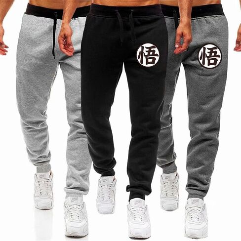Men's Pocket Sports Casual Jogging Sweatpants Anime Graphic Pants in Saudi Arabia