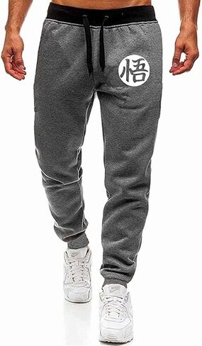 Men's Pocket Sports Casual Jogging Sweatpants Anime Graphic Pants in Saudi Arabia