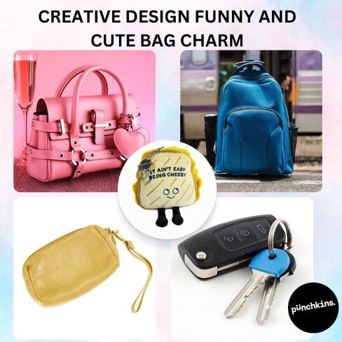 Bag Keychains, Plush Accessory and Hanging Decoration for Purse, Handbag, Backpack, Funny Meme Gift in Kuwait