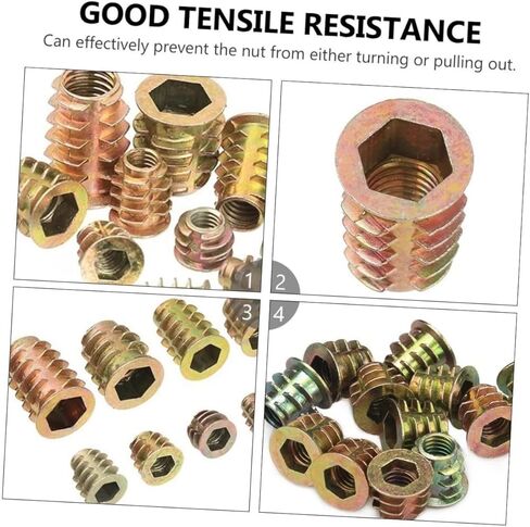 70pcs color -Zinc Drive Nut for Furniture - من السهل تثبيت السحابات لصيانة الإصلاح المهنية والقاء النجارة in Kuwait