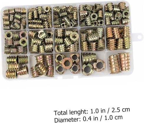 70pcs color -Zinc Drive Nut for Furniture - من السهل تثبيت السحابات لصيانة الإصلاح المهنية والقاء النجارة in Kuwait