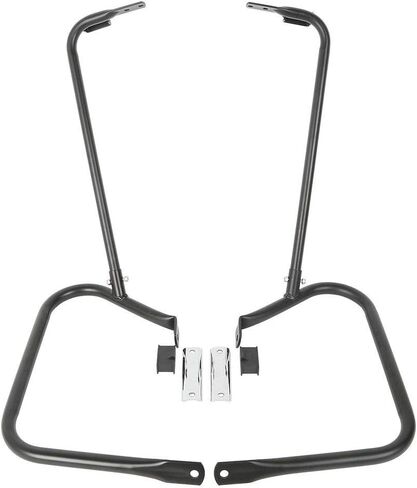 TCMT Saddlebags Saddle Bags Bracket Guard W/Support Bar Fits For Harley Touring Road King Electra Glide Ultra Classic 1997-2008 Road Glide 1998-2008 Street Glide FLHX 2006-2008 in Saudi Arabia