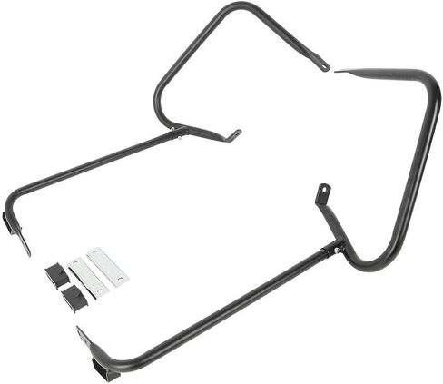 TCMT Saddlebags Saddle Bags Bracket Guard W/Support Bar Fits For Harley Touring Road King Electra Glide Ultra Classic 1997-2008 Road Glide 1998-2008 Street Glide FLHX 2006-2008 in Saudi Arabia