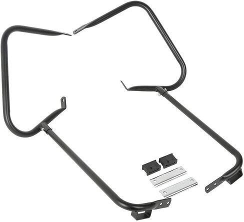 TCMT Saddlebags Saddle Bags Bracket Guard W/Support Bar Fits For Harley Touring Road King Electra Glide Ultra Classic 1997-2008 Road Glide 1998-2008 Street Glide FLHX 2006-2008 in Saudi Arabia