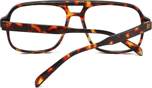 Mirkcittle Retro Square Aviator Blue Light Glocking Glockes for Women Men Eyeglass Eyeglasses Fake Fame in Kuwait
