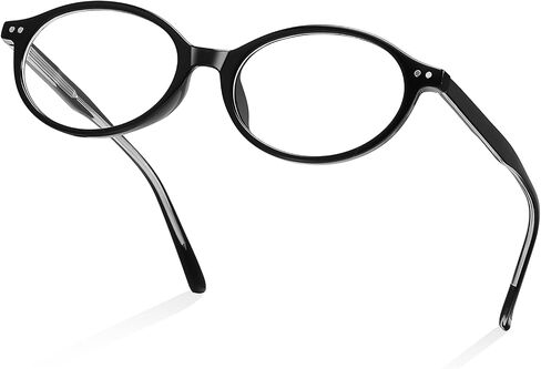 Funky Y2K Oval TR90 Blue Light Blocking Glasses Ultra Lightweight (0.8oz) Computer Glasses for Women Anti Eyestrain in Saudi Arabia