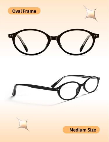 Funky Y2K Oval TR90 Blue Light Blocking Glasses Ultra Lightweight (0.8oz) Computer Glasses for Women Anti Eyestrain in Saudi Arabia
