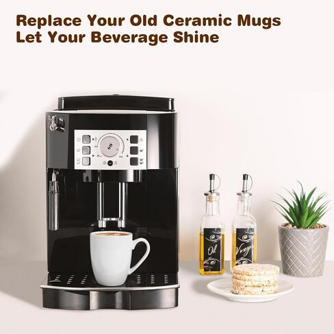 مجموعة أكواب قهوة كبيرة سعة 16 أونصة من Urbanstrive مكونة من 4 أكواب قهوة سيراميك أكواب قهوة سوداء وأكواب شاي فكرة هدية للنساء والرجال هدايا تدفئة المنزل والمكتب المنزلي الجديد، أسود 4 عبوات in Kuwait