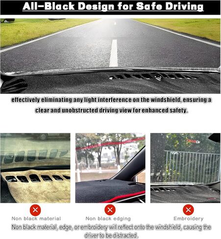 Dash Cover Mat Fit for Ford F150 2015-2020/2017-2022 F250 F350 F450 Super Dduty /2018-2021 Expedition with Light Sensor Dashboard Cover Pad Accessories in Kuwait