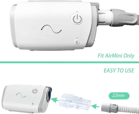 محول Airmini للخرطوم ، موصل أنابيب عالمي متوافق مع جهاز Airmini ، ملحق سهل السفر (الشفافية) in Kuwait