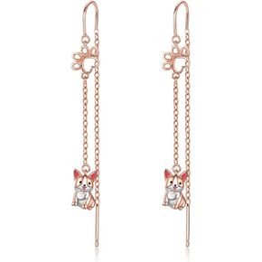 Opal Shark Earrings 925 Sterling Silver Cute Animal Earrings Dangle Drop Earrings for Women Shark Jewelry Gifts for Shark Lovers in Kuwait