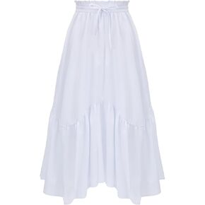 American Trends Maxi Skirts for Women Renaissance Skirt Medieval Womens Long Skirts Flowy Bohemian Pirate Skirts with Pockets in Kuwait