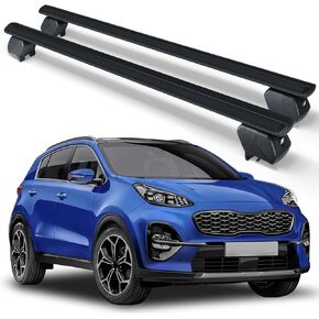 Heavy Duty 300 LBS Roof Rack Cross Bars Compatible with 2016-2024 Kia Sportage SX & SX Prestige with Side Rails, Lockable & Adjustable Rooftop Luggage Crossbars Cargo Carrier Cars Suvs in Saudi Arabia