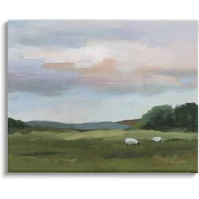 Stupell Industries Sheep in Country Field Canvas Wall Art by Pamela Munger in Kuwait