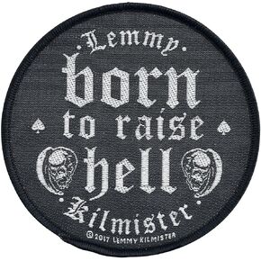 Motorhead Lemmy Kilmister Born To Raise Hell Patch Metal Woven Sew On Applique in Saudi Arabia
