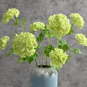 Waipfaru 4pcs الزهور الاصطناعية الكوبية ، زهور اللمس الحقيقية ، 26.8 "الزهور الكوبية المزيفة ، اللاتكس الحقيقي لمسة مائية ، زهور مزيفة للمنزل ديكور حفل زفاف حفل زفاف ، أخضر in Kuwait
