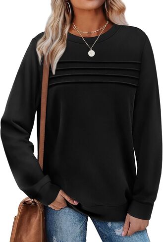 Wiholl Womens Sweatshirt Crewneck قمصان طويلة الأكمام in Saudi Arabia