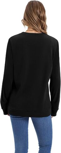 Wiholl Womens Sweatshirt Crewneck قمصان طويلة الأكمام in Saudi Arabia