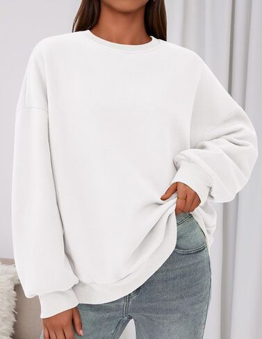 PRETTYGARDEN Sweatshirt for Women Oversized Crewneck Long Sleeve Pullover Fleece Top 2025 Fall Winter Fashion Outfits Clothes in Saudi Arabia