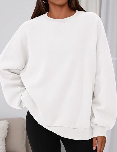 PRETTYGARDEN Sweatshirt for Women Oversized Crewneck Long Sleeve Pullover Fleece Top 2025 Fall Winter Fashion Outfits Clothes in Saudi Arabia