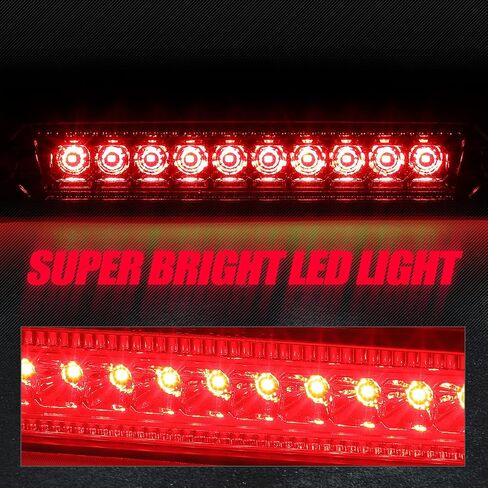 Auto Dynasty Full LED Red Housing 3rd Third Rear Center High Mount Brake Light Stop Lamp Compatible with Jeep Commander 06-10 in Saudi Arabia