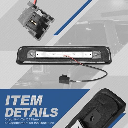 Auto Dynasty Full LED Red Housing 3rd Third Rear Center High Mount Brake Light Stop Lamp Compatible with Jeep Commander 06-10 in Saudi Arabia