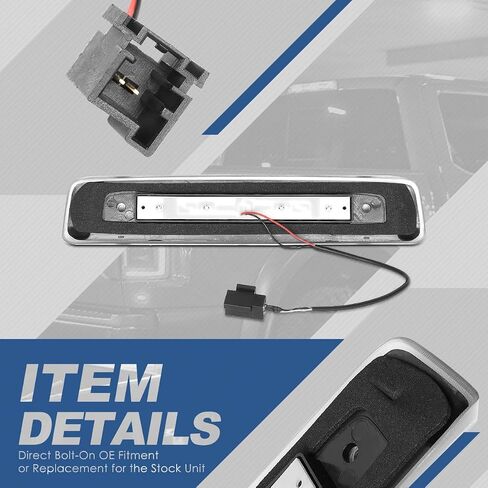 Auto Dynasty Full LED Red Housing 3rd Third Rear Center High Mount Brake Light Stop Lamp Compatible with Jeep Commander 06-10 in Saudi Arabia