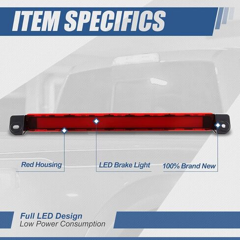 Auto Dynasty 3D LED Red Lens 3rd Rear Brake Light High Mount Stop Lamp Compatible with Pathfinder Infiniti QX4 01-04 in Saudi Arabia