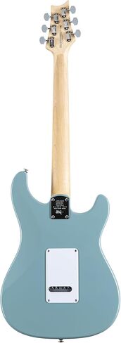 جيتار كهربائي PRS جيتار 6 String SE Silver Sky، نايلون أزرق مع حقيبة جيتار، يمين، (112108::6J :) in Saudi Arabia