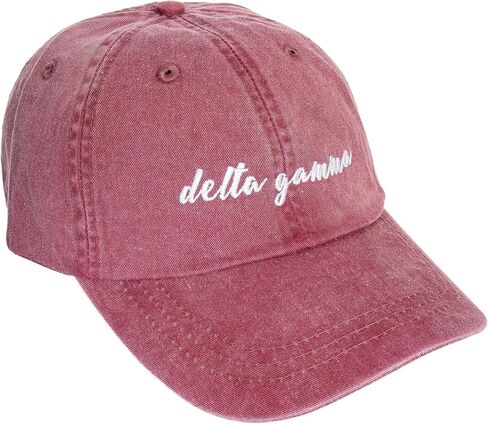 Deert Cactus Delta Gamma Porsality Hat - قبعة البيسبول - قابلة للتعديل Dee Gee DG مطرزة مع خط مخطوطة (N) in Saudi Arabia