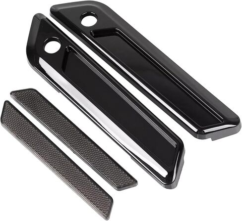 Saddlebag Saddle Bag Hinge Latch Covers fits for Harley Davidson Road King Road Glide Street Glide Electra Glide Ultra Classic CVO Models 2014-2024(Black and Grey) in Saudi Arabia