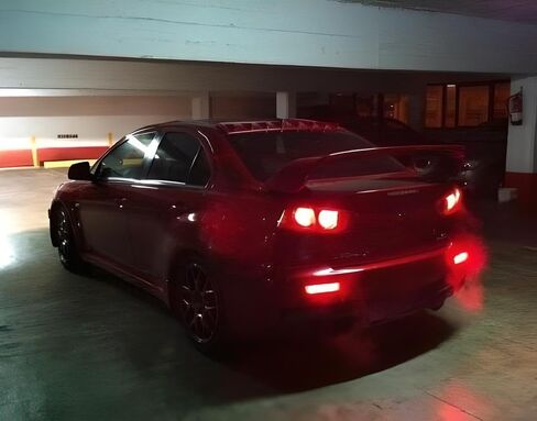 Ijdmtoy Black Lens Smoked Lens LED مصابيح عاكس المصد متوافقة مع Mitsubishi Lancer ، Evolution X أو Outlander in Saudi Arabia