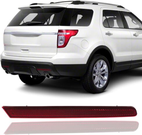Rear Bumper Reflector Light 2011 2012 2013 2014 2015 Ford Explorer - CAPA Certified - Passenger Side - Rear Reflector Light Cover Replacement For BB5Z15A449C in Saudi Arabia
