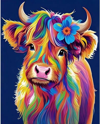 ajepon Cat Paint by Numbers Kit, Painting by Number Kits for Adults Cat, Bookshelf Adults Paint by Numbers Kits on Canvas Without Frame Oil Painting for Home Wall Decor 16X16inch in Saudi Arabia