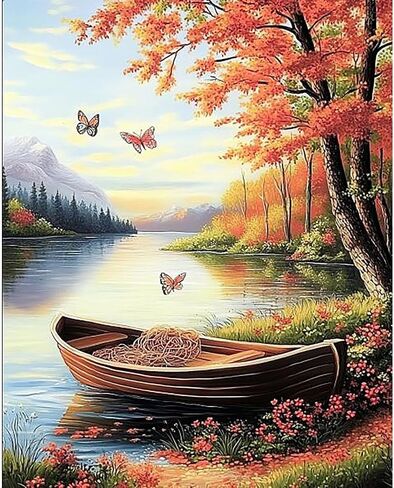ajepon Cat Paint by Numbers Kit, Painting by Number Kits for Adults Cat, Bookshelf Adults Paint by Numbers Kits on Canvas Without Frame Oil Painting for Home Wall Decor 16X16inch in Saudi Arabia