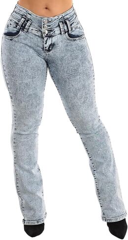 Moda Xpress Women's Lutting High Chercut Bootcut Jeans - بنطلون جينز مريح ومريح في نمط المبتدئين in Saudi Arabia