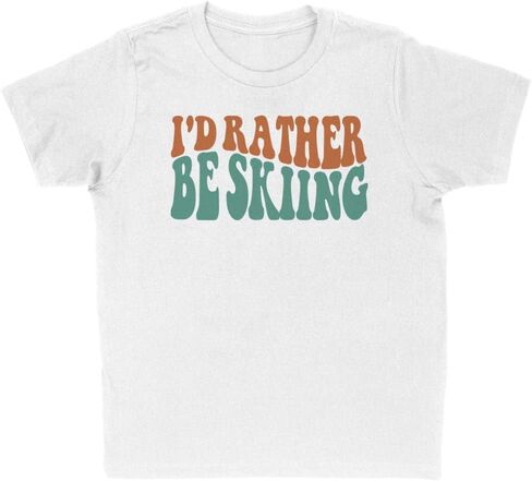 Rather Be Skiing Kids T-Shirt Youth in Saudi Arabia