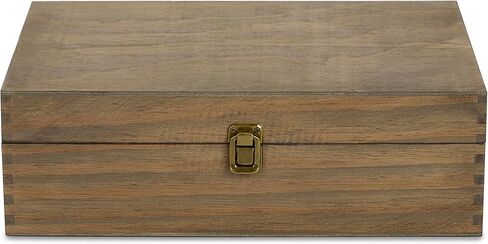 makerflo XL Natural Pine Wood Memory Box with Black Felt Inside, Hinged with Clasp, Keepsake Wooden Box Ideal for Craft and Personalization (Laser Engraving, Epoxy, UV DTF, and Vinyl) – Pack of 1 in Saudi Arabia