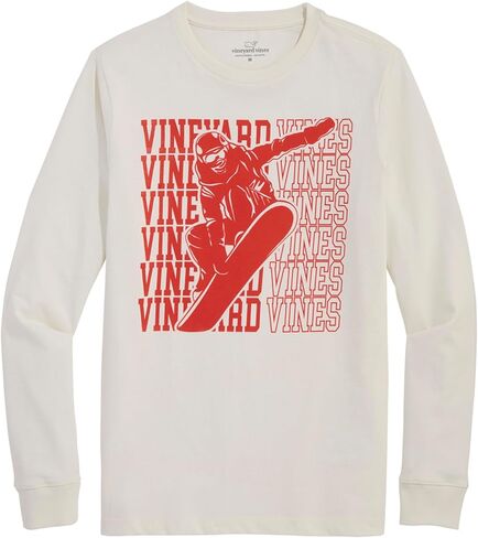 vineyard vines Boys' Stacked Snowboarder Long-Sleeve Tee in Saudi Arabia