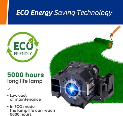 Sklamp ELP67 / V13H010L67 Replacement Projector Lamp with Housing for Epson PowerLite 1221 1261W EB-S02 EB-S11 EB-S12 EB-X11 EB-X12 MG-850HD H533A Projectors in Kuwait