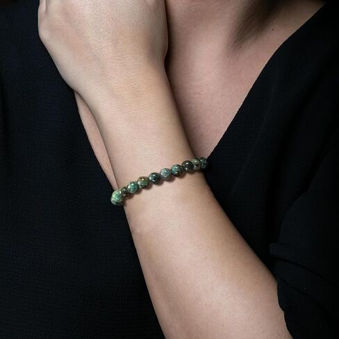YVVLEE 9 Pcs Crystal Stone Bracelets for Women Men Semi-Precious Gemstone Beaded Bracelets 8mm Natural Stone Beads Bracelet Protection Anxiety Spiritual Stretch Bracelets Set Jewelry in Kuwait